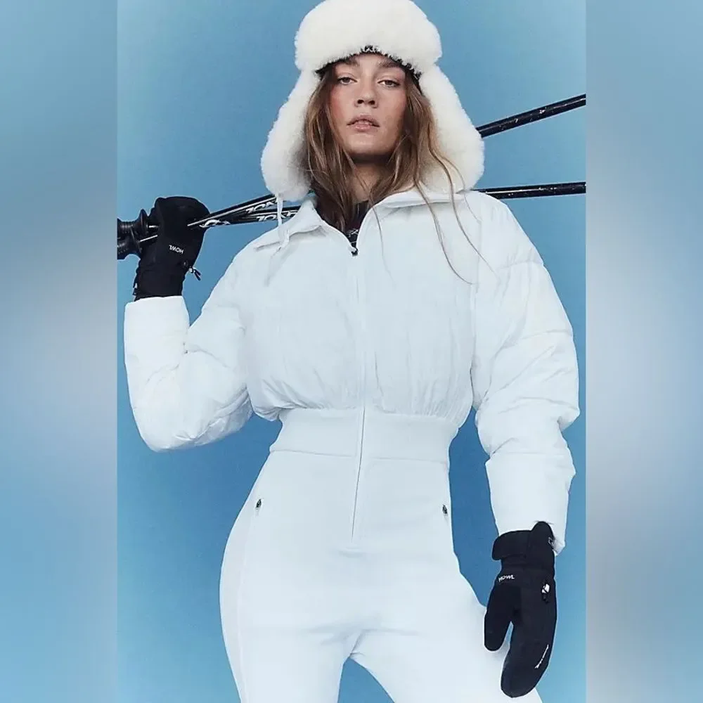 FP Movement Downhill Diva White Ski Suit Jacket and Pants Set Size XSmall